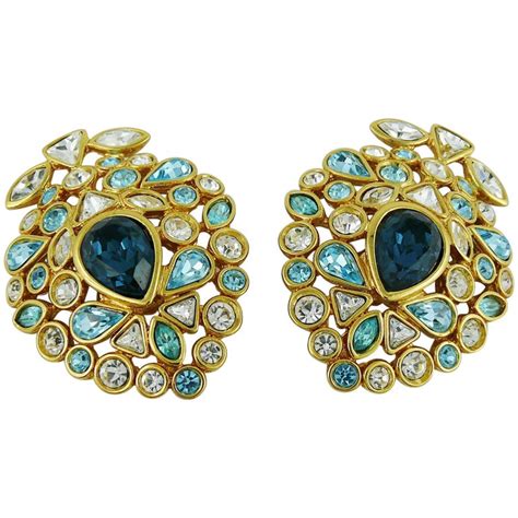 ysl clip earrings